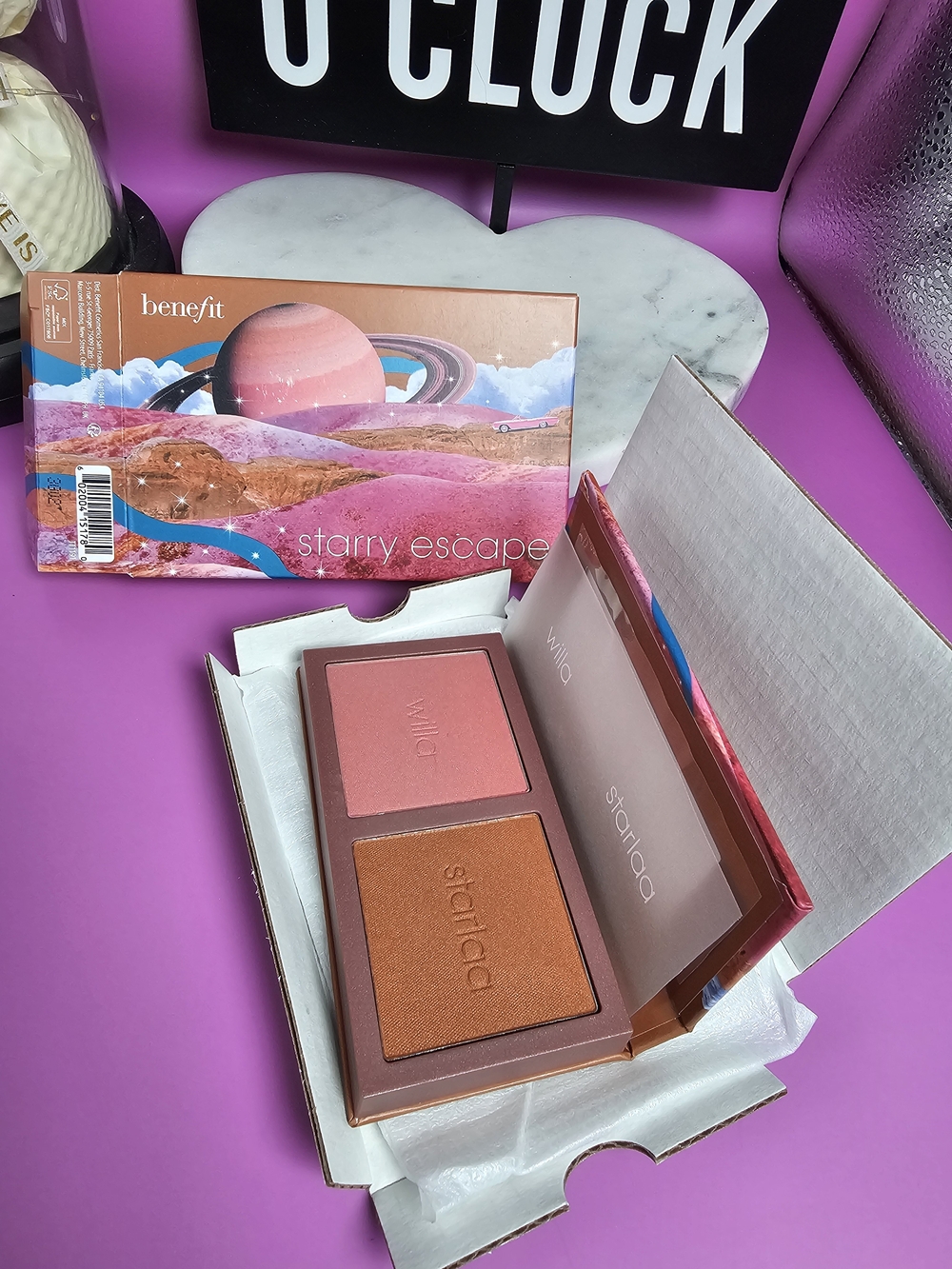 2x Benefit Starry Escape Blush & Bronzer Duo - Pink & Bronze